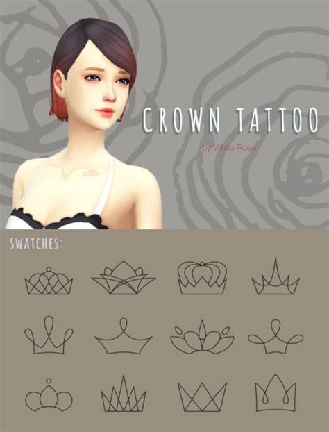 Whiterossey “ A Lovely Linear Tattoo Fit For Queens And Kings Base