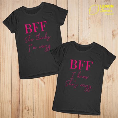 Best Friends Matching T Shirts Bff Tshirt Price For 1 Etsy