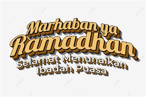 Marhaban Ya Ramadan Efecto De Texto Editable Vector Png Palabra