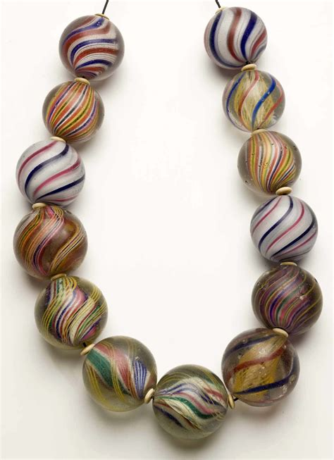 Lauscha Marble Beads Beaded Jewelry African Trade Beads Trade Beads