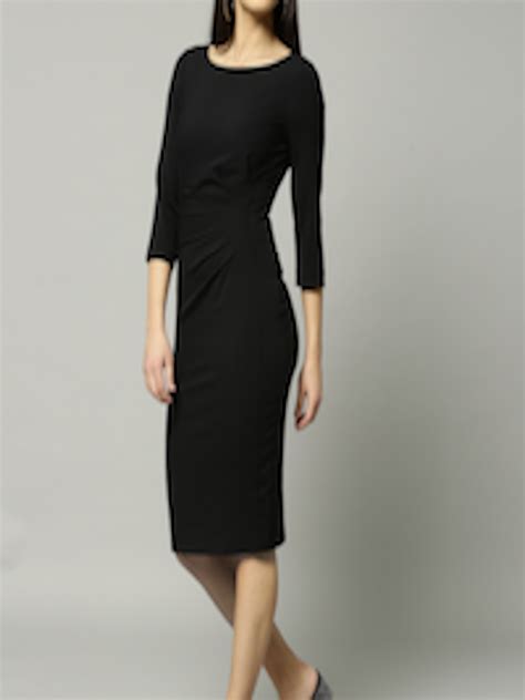 Buy Marks And Spencer Women Black Solid Sheath Dress Dresses For Women