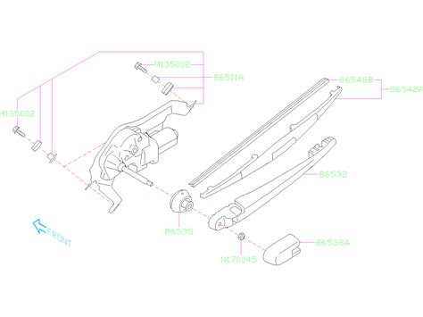 2020 Subaru Forester Back Glass Wiper Arm Rear Back Glass Wiper Arm