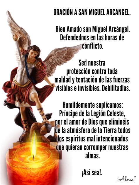 San Miguel Arcangel Con Oracion Poners