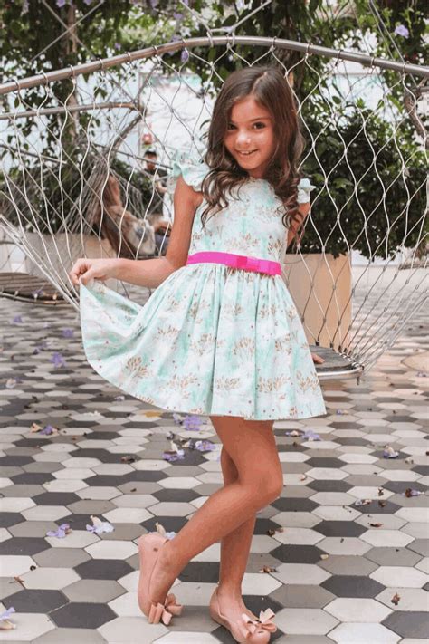 AMANDA UNICORN FOREST MINT In Cute Girl Dresses Amanda Dress Preteen Girls Fashion