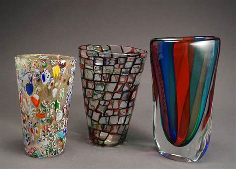 Bid Now Group Of Three Art Glass Vases December 5 0120 1000 Am Est