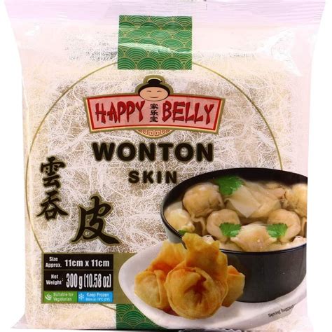 Frozen Happy Belly Wonton Skin 300 Gms Packaging Type Plastic Pouch