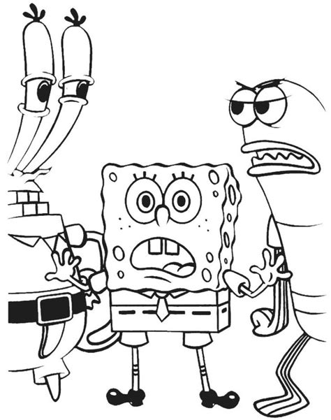 Kolorowanki Spongebob Kanciastoporty Do Wydruku Desenho Do Bob