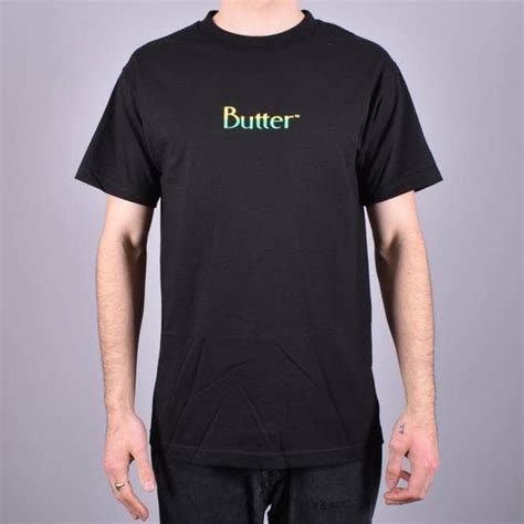 Butter Goods Split Classic Logo Skate T Shirt Black Skate Clothing From Native Skate Store Uk