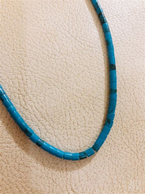 Turquoise Necklace Turquoise Heishi Beaded Necklaces Kingman Etsy