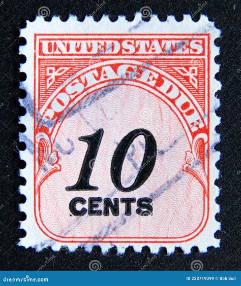 Postage Stamp United States Of America Usa 1959 10 Cent Postage Due