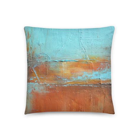 Uncovered Orange Blue And Orange Throw Pillow The Modern Home Co