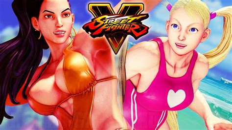 Street Fighter 5 Laura Vs Rmika Swimsuit Battle Gameplay Pc Mods 1080p 60fps Hd Youtube