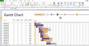 Gant Chart Excel Template Ivheavy