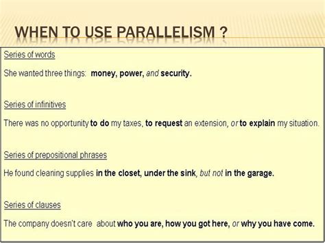 What Is Parallelism Definition Examples Of Parallel Structure In Vrogue