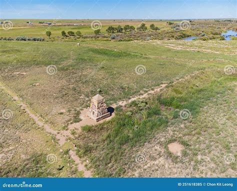 Aerial View Of The Historical Bents New Fort Stock Image Image Of