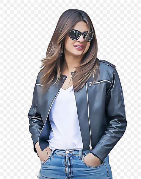 Priyanka Chopra Quantico Bollywood Miss World 2000 Leather Jacket Png 1776x2252px Priyanka