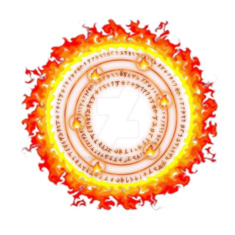 Fire Magic Circle By Thecherrymonsterlu On Deviantart