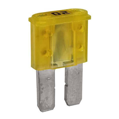20 Amp Micro 2 Style Blade Fuse Yellow Industry Electric