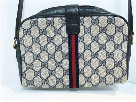 Authentic Gucci Bag Classic Gucci Purse Navy Leather Gucci Handbag