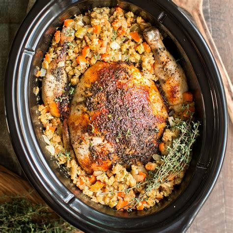 Slow Cooker Whole Chicken With Stuffing The Magical Slow Cooker