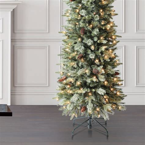 Holiday Living 7 Ft Hayden Pine Pre Lit Pencil Artificial Christmas