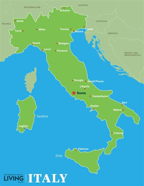 Italian Peninsula World Map