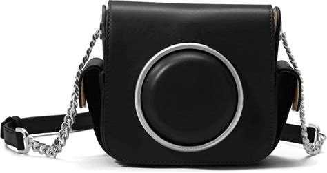 Michael Michael Kors Scout Leather Camera Crossbody Bag Blacksilver