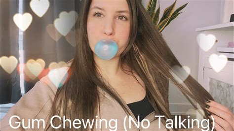 Asmr Gum Chewing Mouth Sounds 💕 Youtube