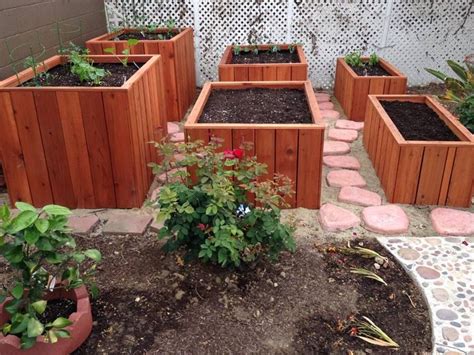 Beautiful Handmade Custom Redwood Planters Custom Planters Garden