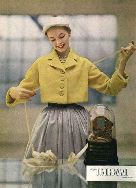 Lillian Bassman Jr Bazaar February 1952 Vintage Suit Vintage Outfits