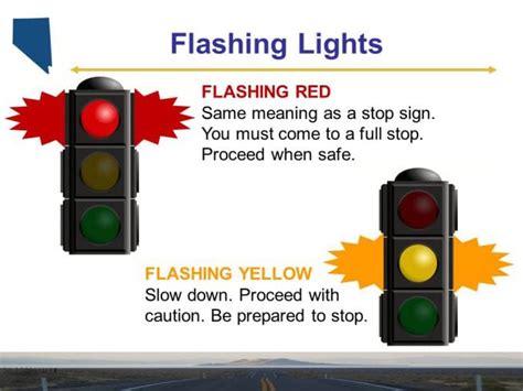 Flashing Yellow Traffic Light