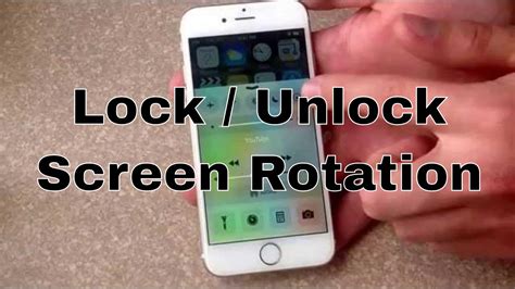 Iphone 6 Iphone 6 Plus How To Lock Unlock Screen Rotation Youtube