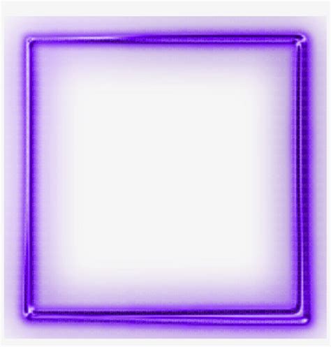 Purple Neon Sign Border Corner Divider Frame Picture Transparent