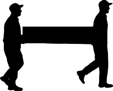 Download Carrying Worker Silhouette Box Container Carrying Silhouette