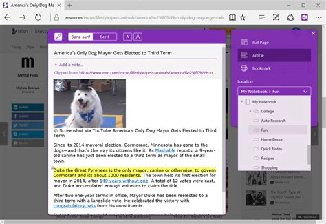 Onenote Web Clipper Clip Edit And Save Web Content