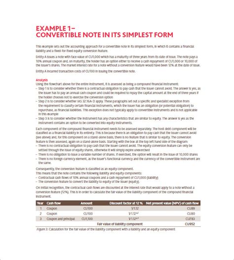 convertible promissory note  sample