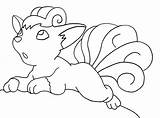Coloring Pokemon Vulpix Fire Cool Printable Sheets sketch template