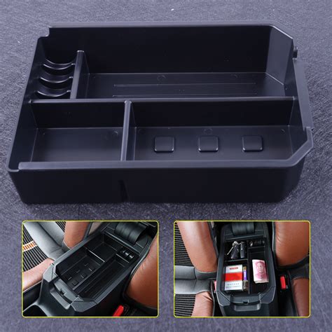 Black Center Console Armrest Storage Box Fit For Toyota Rav4 2016 2018