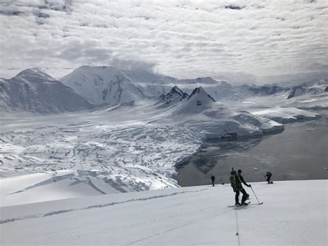 Skitouring Expedition In Antarctica Backcountry