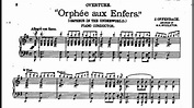 Offenbach - Orpheus in the Underworld Overture with Sheet Music (piano ...