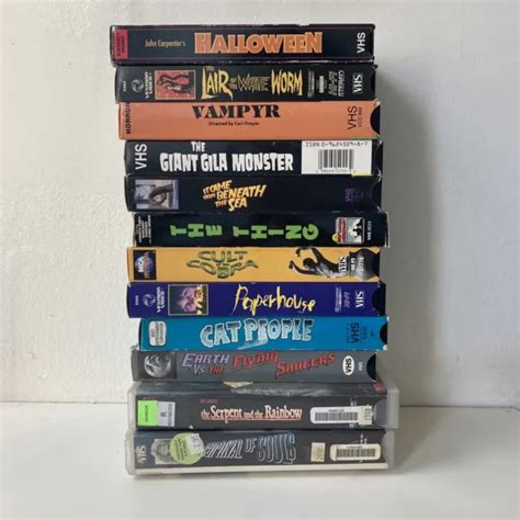 HORROR MOVIE VHS Collection John Carpenter Cult Carnival Of Souls Halloween PicClick