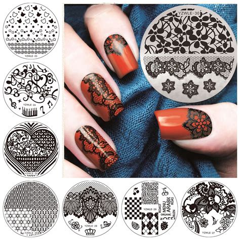 Buy Flowers Snowflake Lace Image 55cm Round Nail