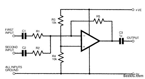 Twochannelaudiomixer Powersupplycircuit Circuit Diagram