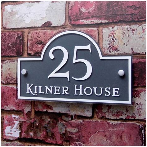 Personalized Diy House Number Signs Frosted Glass Villa Street Door