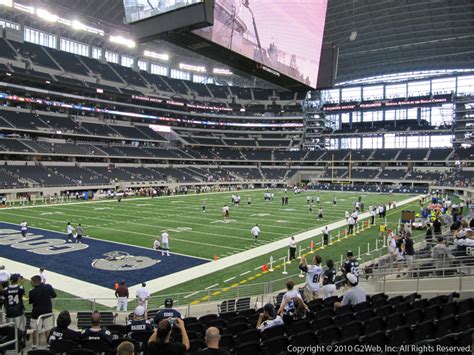 Seat View From Section 119 At Atandt Stadium Dallas Cowboys