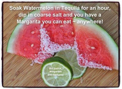 Watermelon Margaritas Tequila Soaked Watermelon Watermelon Margarita