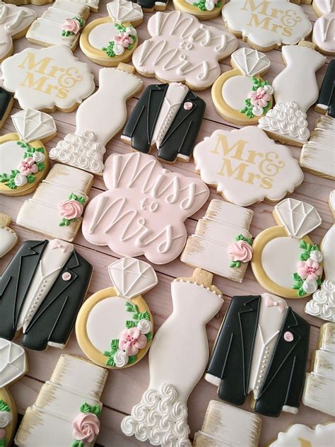 Bride To Be Bridal Shower Cookies Engagement Bridal Shower Decorated