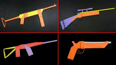 How To Make A Easy Origami Gun Origami