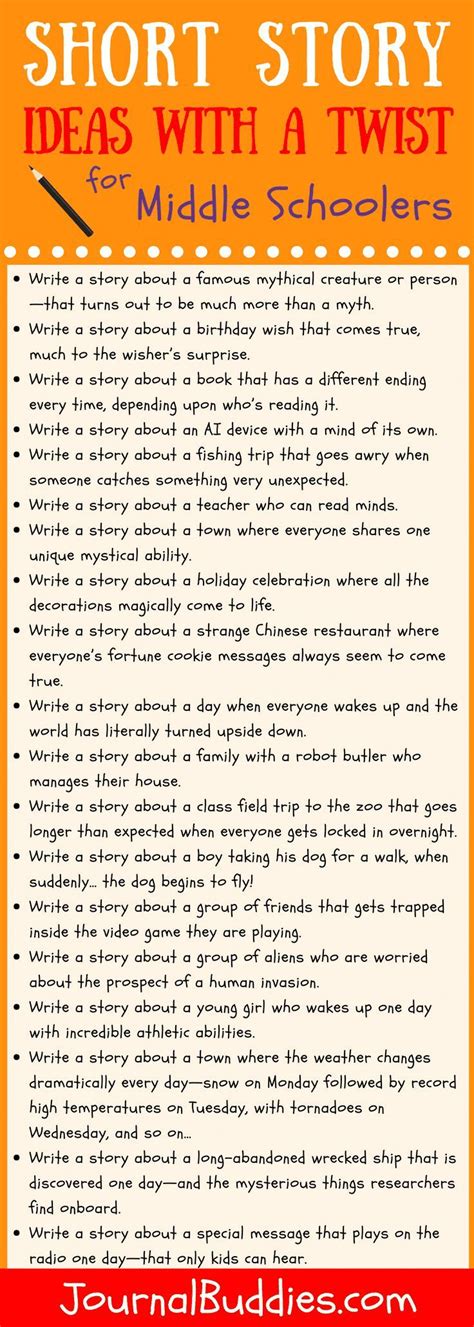 Short Story Ideas With A Twist Writing Prompts For Kids Short Story