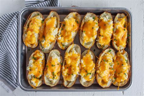 You want to start out cooking the potatoes for 10 minutes. Twice Baked Potatoes | Classic Recipe from 30daysblog